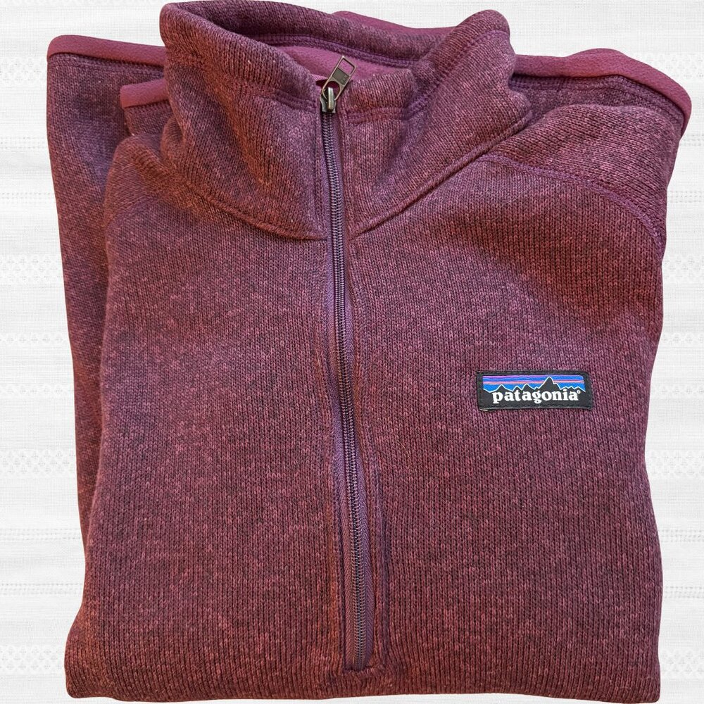 Patagonia Better Sweater ¼ Zip Fleece Pullover – Burgundy – Size Small